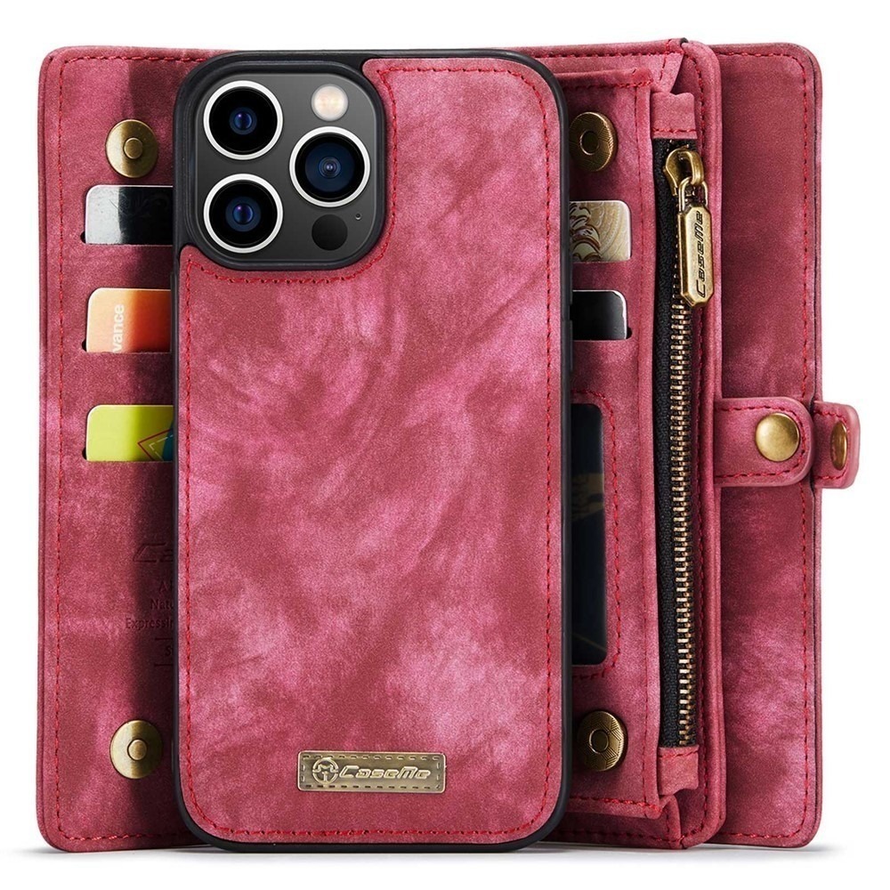 CaseMe 008 Detachable Magnetic Case Leather Wallet Cover for iPhone 14 ProMax - Picture 8 of 9